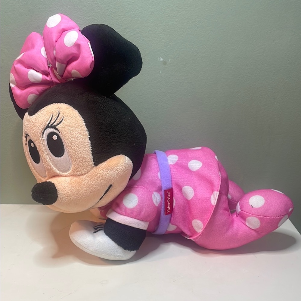 Disney Pink and White Minnie Mouse Stuffed‎ Animal